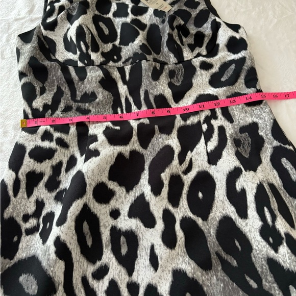 Ann Taylor Animal Print Sheath Dress sz 4 - Picture 11 of 13